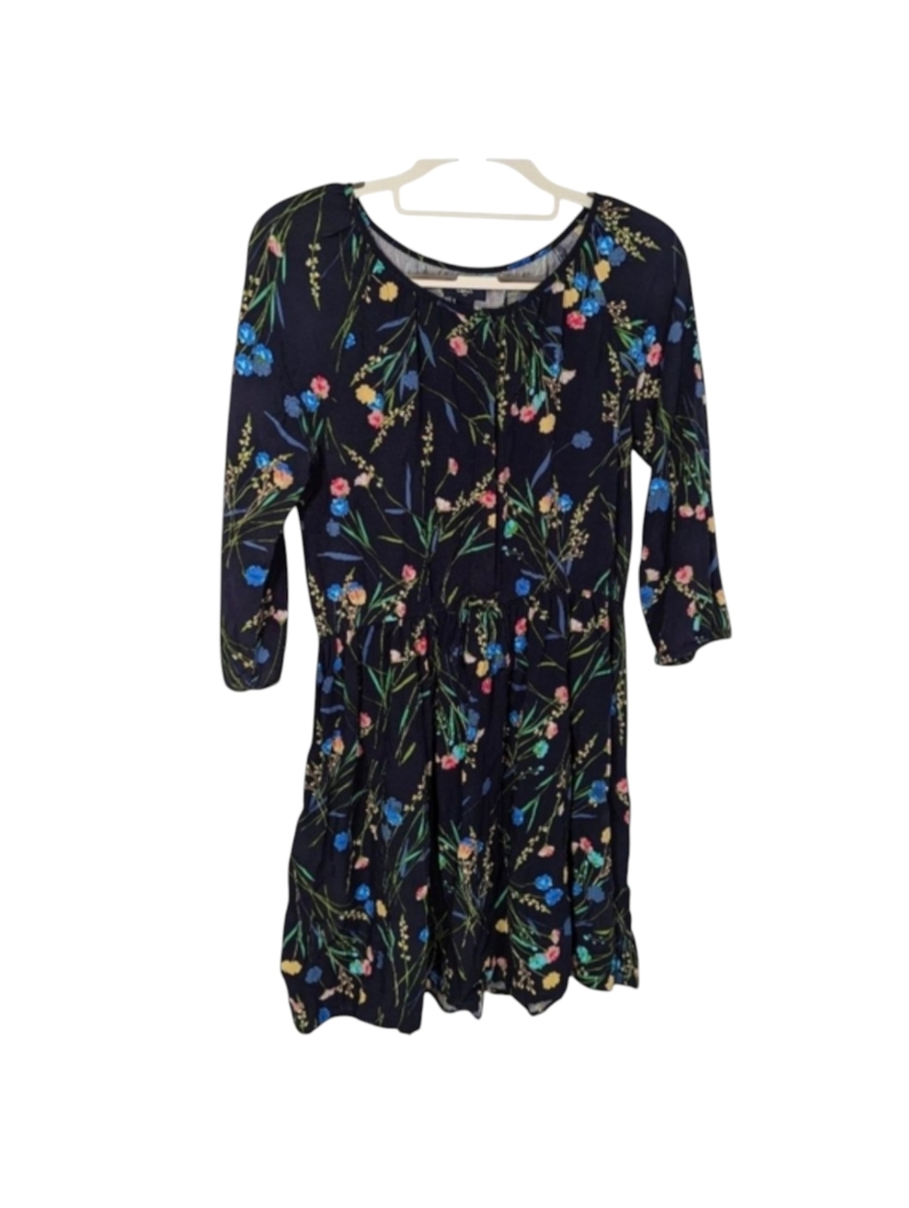 Gap Kids Factory Girls Button Front Dress - Moonless  Night/Floral…